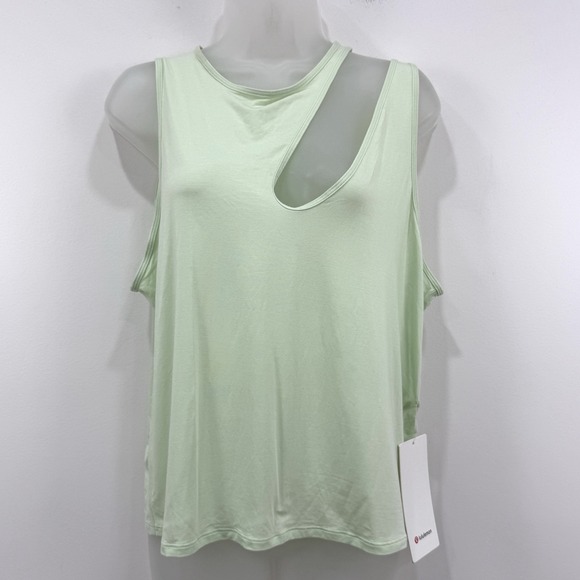 lululemon athletica Tops - Lululemon Shoulder Cut Out Yoga Tank Womens 14 NWT Run Train Gym Athleisure